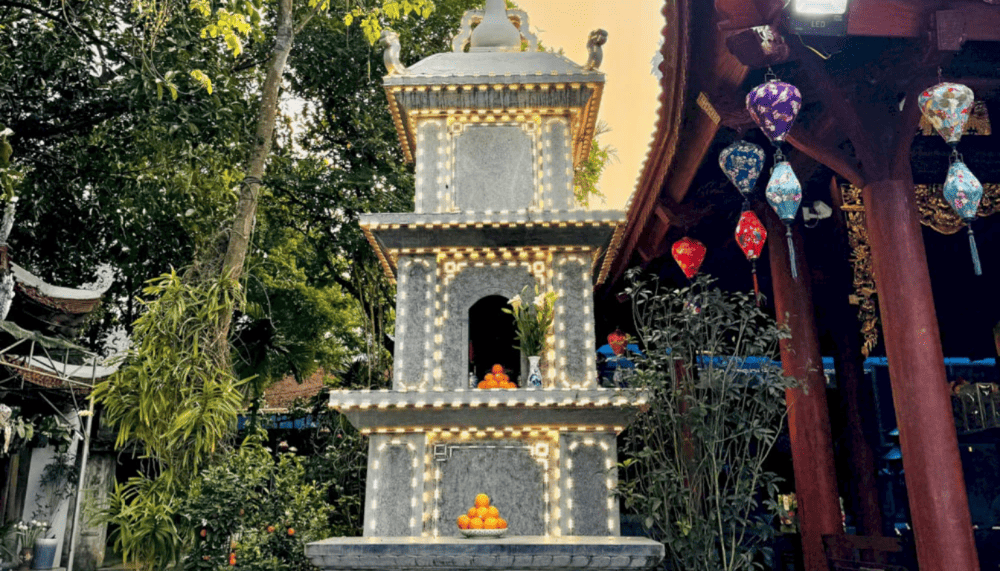 Bảo Tháp tại đền Lảnh Giang (Nguồn: Đền Lảnh Giang)